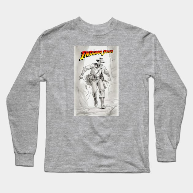 Indiana Jones - Adventure 2 Long Sleeve T-Shirt by Buff Geeks Art